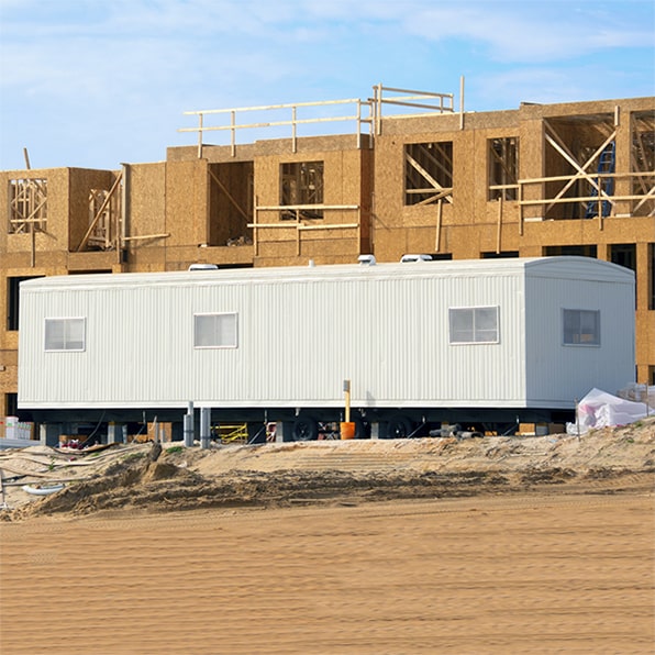 our construction trailers are equipped with safety features such as secure doors and windows